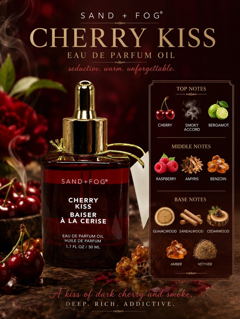 CHERRY KISS Sand + Fog Fragrance Oil🍒 Also known as Midnight Cherry